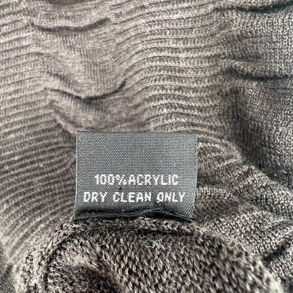 Lapis Skirt Womens L Maxi Gray Knit Y2K Whimsigoth Grunge Ruched - Picture 5 of 7